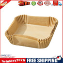 100pcs Air Fryer Paper Liner Mat Steamer Oven Baking Paper Tray (C Beige)
