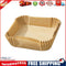 100pcs Air Fryer Paper Liner Mat Steamer Oven Baking Paper Tray (C Beige)