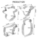 Baking Cookie Cutter Cow Cookie Cutter Set Milk Bottle Shaped Cow Head Shaped