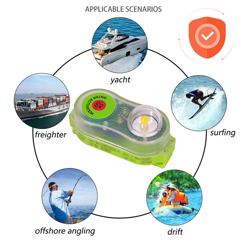 Position Indicator Surfing Life Jacket Light LED Self-Lighting Life Vest Li