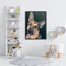 DIY Oil Paint by Numbers Dog Animal Hand Painted Acrylic Drawing Home Decor Kit