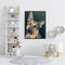DIY Oil Paint by Numbers Dog Animal Hand Painted Acrylic Drawing Home Decor Kit