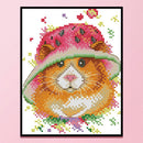 Partial Embroidery Mouse Hat DIY Stamped Canvas 14CT Needlework Sets Home Decor