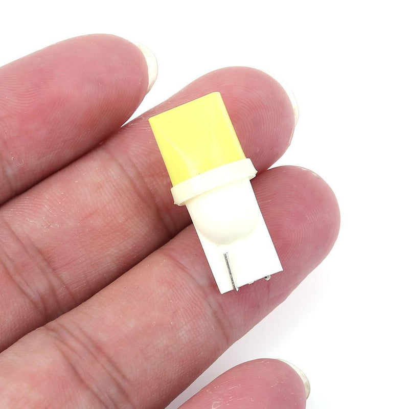 10pcs 12V T10 COB White LED Lights Wedge Light Side Bulbs Car Tail Light Newly