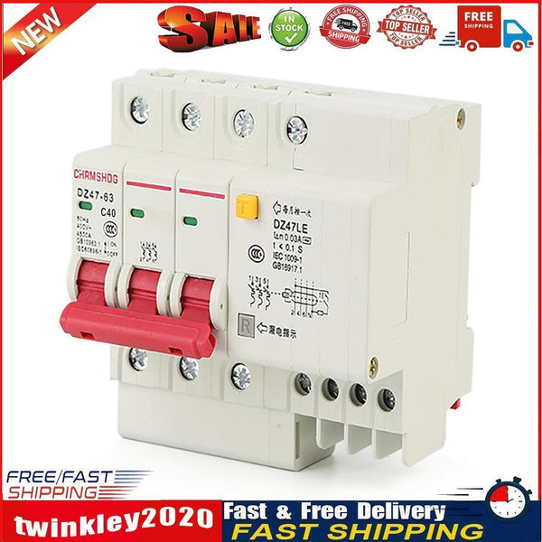 DZ47le-63/3P+N Leakage Protection Circuit Breaker Household Switch (40A) Newly
