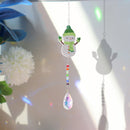 Diamond Drill Rainbow Collection Hang Crystal Prisms Wind Chime (Snowman) Newly