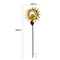 Solar LED Sun Moon Flame Light Retro Iron Landscape Lawn Lamps (C)(Yellow) Newly