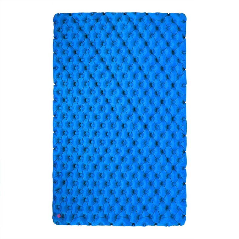 Portable Inflatable Double Sleeping Mattress Camping Air Cushion (Blue)