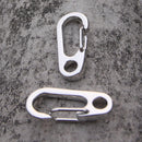 20pcsLight Key Chain Ring Key Fob with Mini Spring and EDCGEAR Buckle Clip