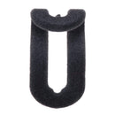 10pcs Mini Flocking Hanging Hook Non Slip Clothing Hanger Hook(Black)