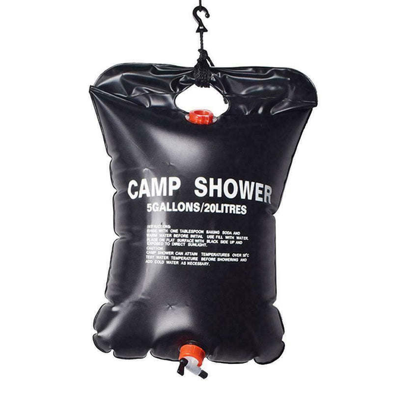 20L Solar Shower Bag Camping Sun Energy Heated Bathing Travel Hiking Bag X hot.