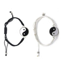 Leather Bracelet Yin Yang Exotic Trendy Jewelry Tai-chi Symbol Tao Bracelet