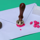 Crown Pattern DIY Retro Wood Stamp Customs Insurance Sealing Wax Seal(T15)