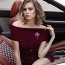 Fashion Pin Brooch Rhinestone Bride Women Elegant Crown Glass Party Jewelry G