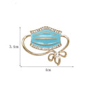 Simple Jewelry Alloy Drip Bowknot Charm Pin Corsage Brooch Jeans accessories