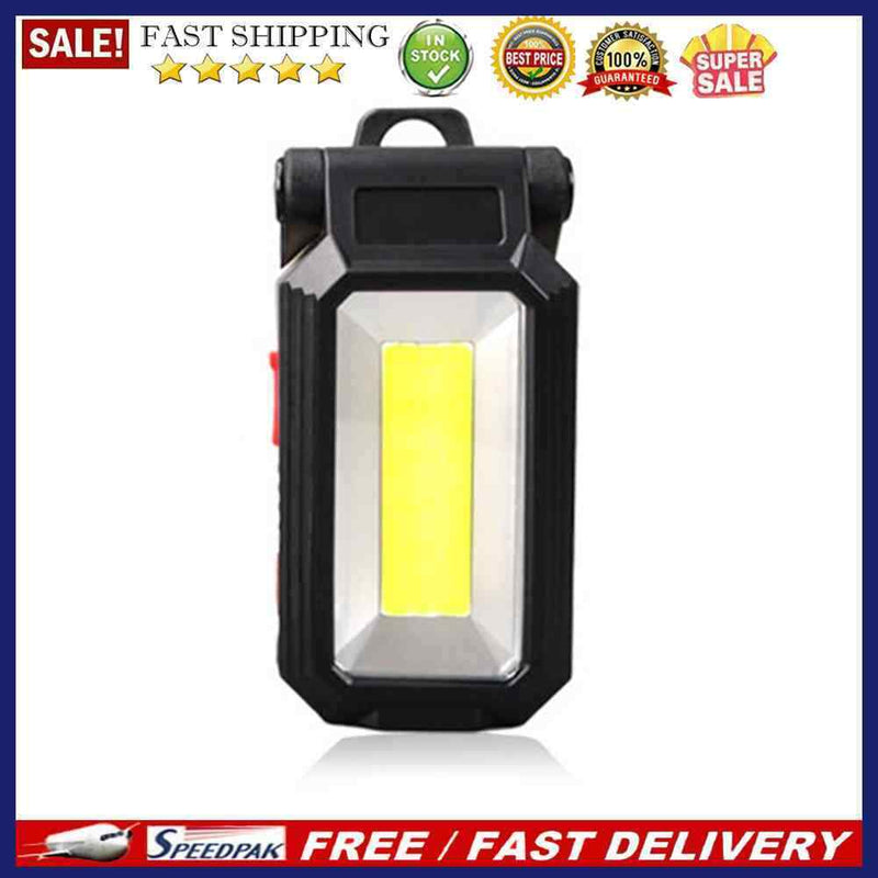 COB Folding Emergency Light Portable Flashlight Camp Lantern with Power Displ