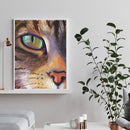 DIY Oil Paint by Numbers Cat Hand Painted Acrylic Drawing Coloring Picture