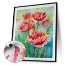 Flower Oil Paint By Numbers Kit DIY Home Decoration Gift Wall Art Picture Cra