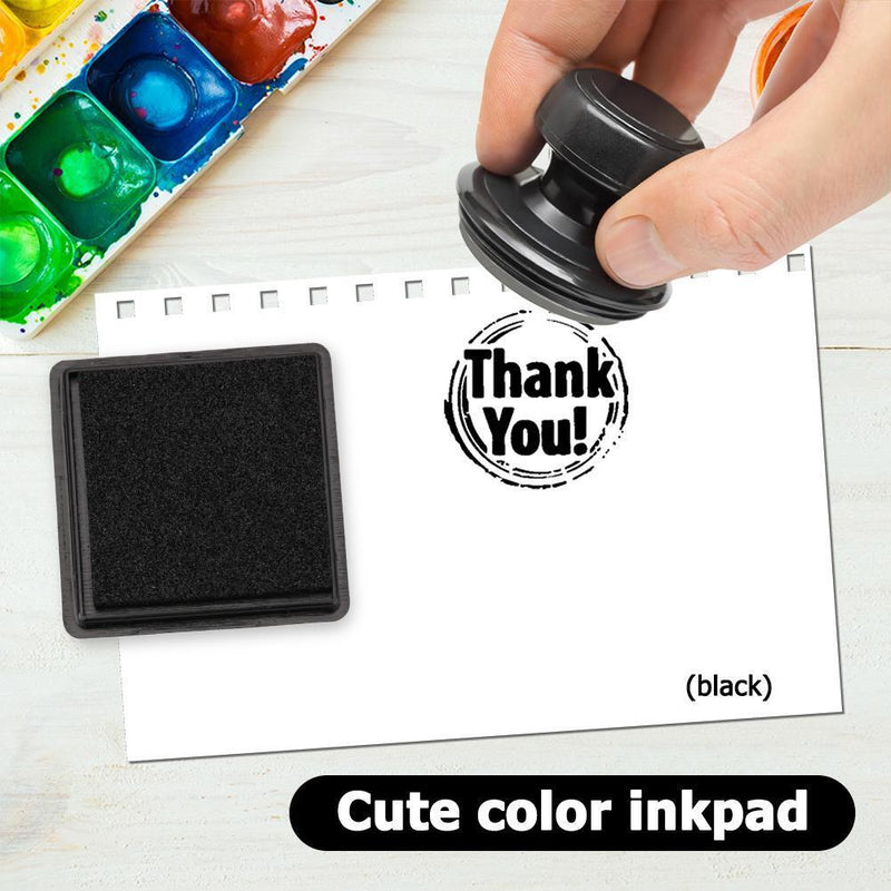 Fingerprint Square Inkpad for DIY Scrapbook Card Paper Craft Stamp (Black) Newly