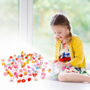 50pcs Plastic Kids Cartoon Colorful Children Ring Girl Birthday Party Gift
