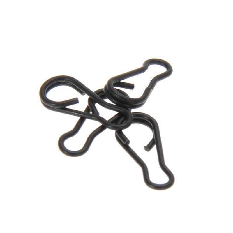 50 x Small Multi Clips Carp Fishing Tackle Quick Change Swivels Rigs Links