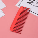 Wide Tooth Combs Detangling Reduce Hair Loss Salon Brush Hair Care (Red)