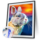Oil Paint By Numbers Animal Color Drawing Frameless Hand Painted Picture Decor
