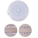 2m Retractable Measure Tape Kid Height Size Gauge Measurement Ruler (White)