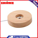 LED Night Light Display Holder Stand Wooden Ornament Table Lamp Display Base