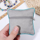 Organizer Bag Velvet Packing Bag Coin Purse Zipper Jewelry Bag Storage Pouch