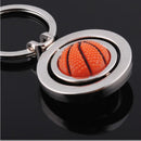 Gift Lovely Sports Rotating Basketball Keyring KeyFob Keychain