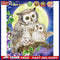 Handmade Full Square Drill 5D Moon Flower Owl Drawing Kit DIY Diamond Paint