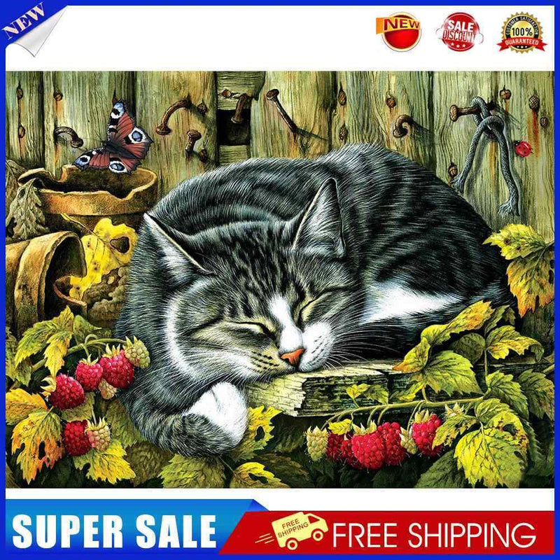 #A 5D DIY Full Drill Diamond Painting Animal Cross Stitch Mosaic Kits (W1132)