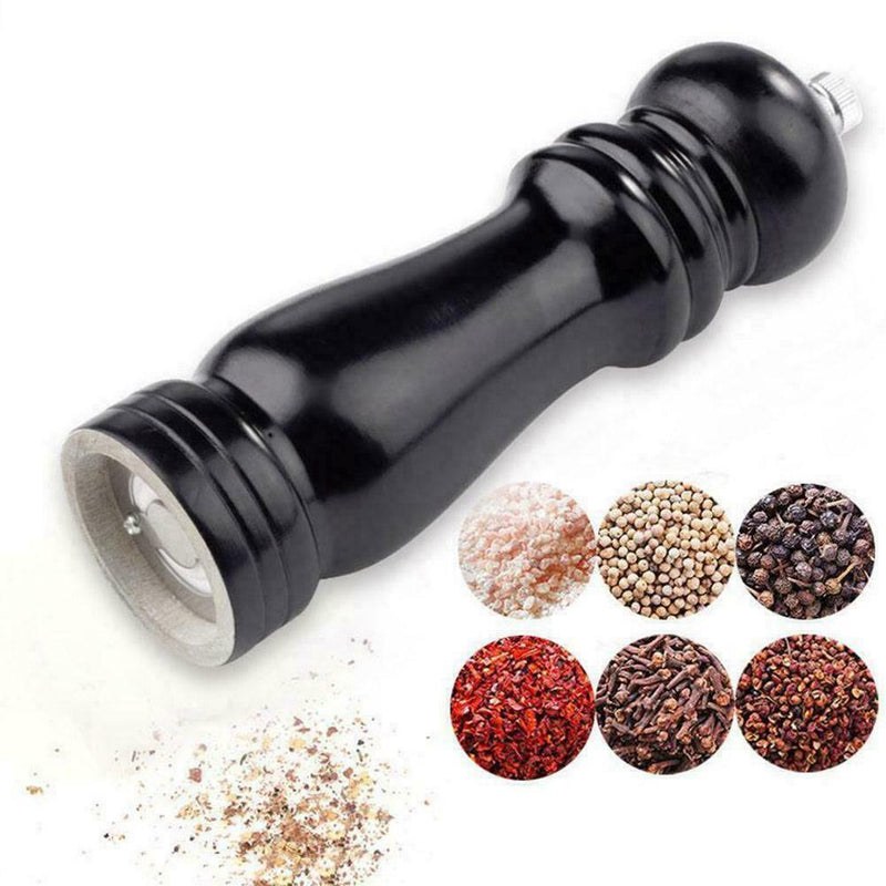 Wooden Pepper Grinder Manual Salt Mill Spice Muller Kitchen Tools Home F6R7