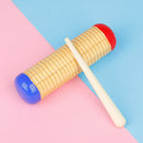 Children Educational Toys Hand Drum Barrel with Mallet Learning Wooden Gift Toys