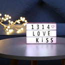 DIY Letter A6 Combination Cinema LED Light Box Battery Powered Lamp (Pink)