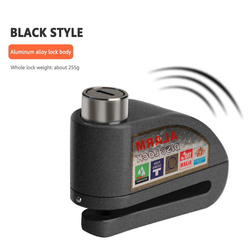 Motorcycle Bike Alarm Sound Lock Waterproof Security Anti-theft Disc Brake