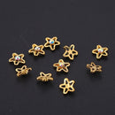 10pcs Glitter Metal Rhinestone Nail Art Charm DIY Manicure Decor (Star)