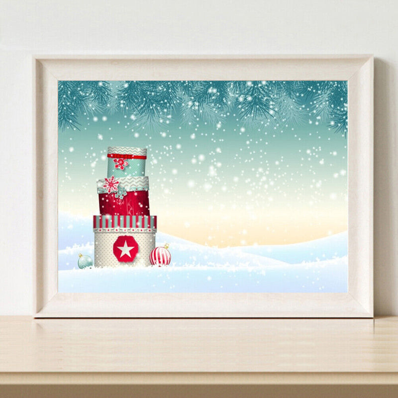 Snowfield Oil Paint By Numbers Hand Painted Wall Art Craft Home Decoration Gifts