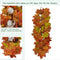2 pc Artificial Maple Leaf Garlands Autumn Hanging Thanksgiving Christmas Z2H5