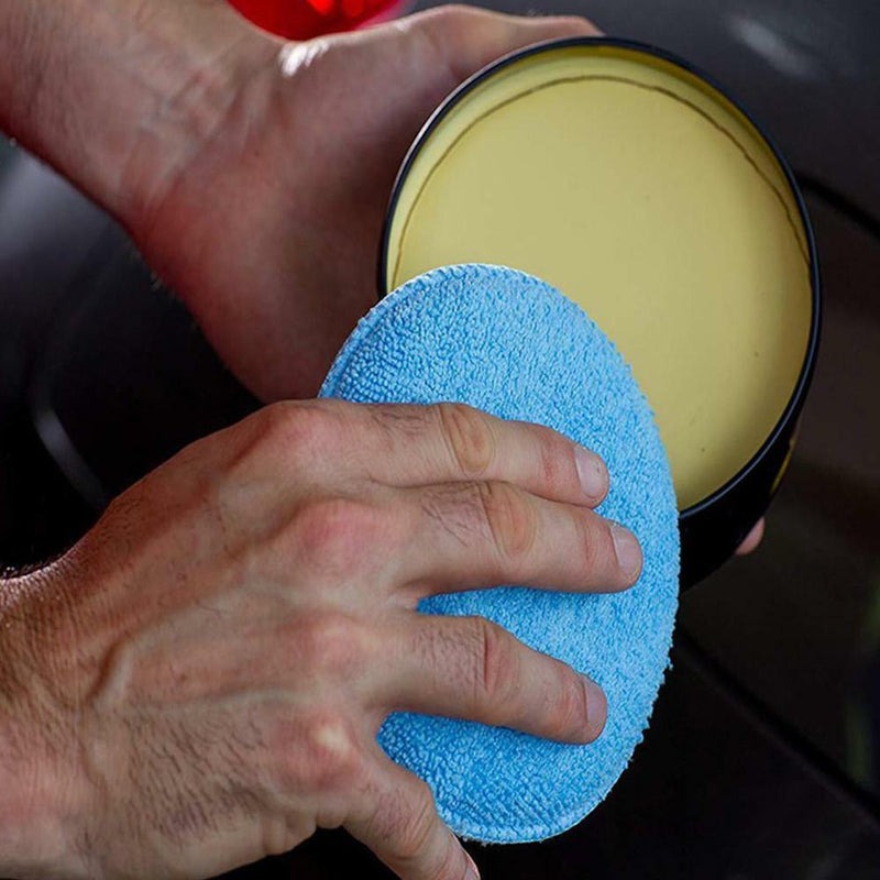12PCS 5" Microfiber Foam Sponge Polish Wax Applicator Car Detailing Cleani hot.