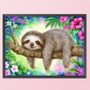 Full Cross Stitch 11CT Sloth Counted Embroidery DIY Crafts Home Decoration