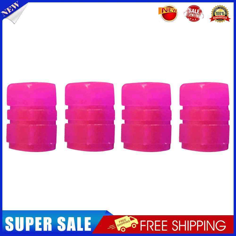 4pcs Luminous Tire Cap Tire Rim Stem Cap Rim Stem Covers for Motorcycles (P