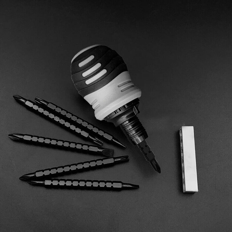 12 in 1 Multipurpose Ratchet Screwdriver Special Drill Bit Set with Case Newly