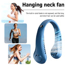 #A Hanging Neck Fan USB Air Cooler Portable Mute Bladeless Wearable Fans for Sum