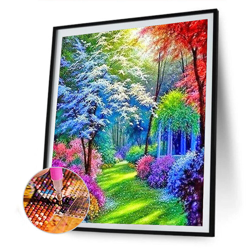 Diamond Painting Rainbow Garden Full Round Drill Picture of Rhinestone DIY Kit