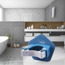 5pcs Adhesive Mop Holder Wall Mounted Anti-Slip Blue