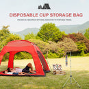 Outdoor Camp Kitchen Disposable Paper Cup Hanging Storage Bag (Folk-custom)