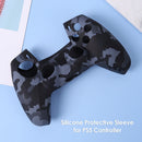 For DualSense Skin Camouflage Silicone Case Cover for PS5 Controller (Grey)