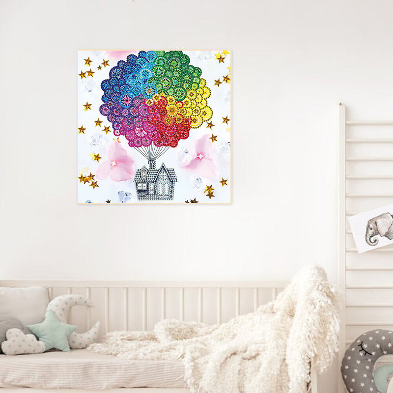 5D DIY Diamond Painting Kits Hot Air Balloon Drill Rhinestone Art Crafts